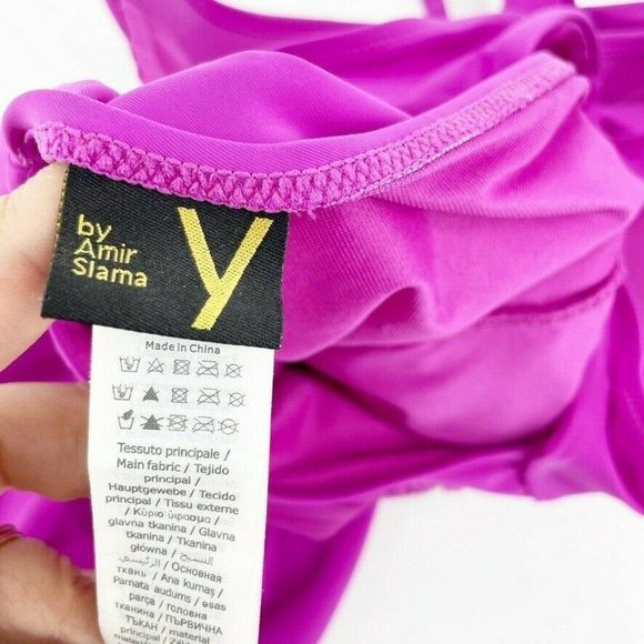 y by amir slama Fuschia Pink Swimsuit One Piece 38 - Picture 10 of 11